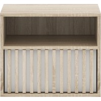 Тумба нічна Гербор Брус KOM1S Дуб сонома/Німфея альба білий