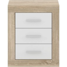 Тумба нічна Гербор Сара KOM3S Дуб сонома/Німфея альба білий 