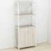 Етажерка 3/60 Ferrum-decor Серії Конект із тумбою 144x60x28 Білий ДСП Сонома (FRD-104452) - фото 1