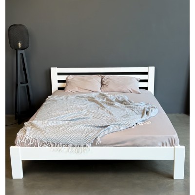 Двуспальная кровать Mebigrand Колумбия 160х190 см Белый (MBG-2708)