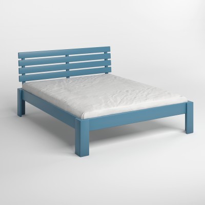 Двуспальная деревянная кровать Mebigrand Техас Серо-синий (S7010R90B) 140х200 см (MBG-7044) Двуспальная деревянная кровать Mebigrand Техас Серо-синий (S7010R90B) 140х200 см (MBG-7044)
