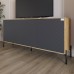 Тумба под телевизор с черными металлическими ножками LION Амарант 168x40x76,5 см Дуб Артизан/Графітовий (LION-043005) - фото 1