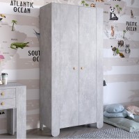 Шафа розстібна дводверна в дитячу кімнату 900х450х1900 LION Інді Бетон 