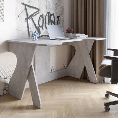 Стіл геймерський LION Крид для комп'ютера та ноутбука 130х80х74,5 Бетон