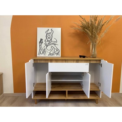 Тумба для взуття у передпокій LION Салліван Тумба-2 Німфея альба/Рожевий