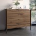 Комод із 4 шухлядами LION Wood із чорними ніжками 100х90х45 см Дуб Ліворно - фото 1