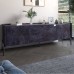 Тумба під телевізор з шухлядами LION Wood з чорними ніжками 160x40x65 см Бетон темний - фото 1