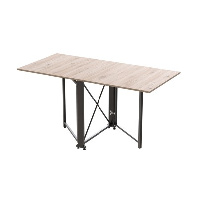 Стол-книжка трансформер Орион 2 Ferrum-decor 750x1520x730 Черный металл ДСП Дуб Сан-Марино 16 мм (FRD-104584) Стол-книжка трансформер Орион 2 Ferrum-decor 750x1520x730 Черный металл ДСП Дуб Сан-Марино 16 мм (FRD-104584)