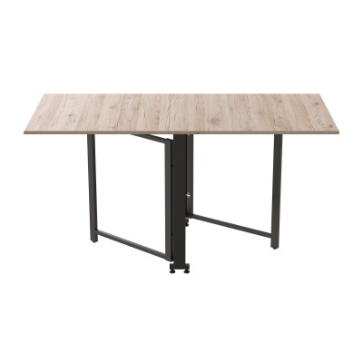 Стол-книжка трансформер Орион 2 Ferrum-decor 750x1520x730 Черный металл ДСП Дуб Сан-Марино 16 мм (FRD-104584) Стол-книжка трансформер Орион 2 Ferrum-decor 750x1520x730 Черный металл ДСП Дуб Сан-Марино 16 мм (FRD-104584)