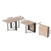 Стол-книжка трансформер Орион 2 Ferrum-decor 750x1520x730 Черный металл ДСП Дуб Сан-Марино 16 мм (FRD-104584) - фото 6