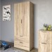 Гарнітур в спальню LION Краш Дуб сонома з 6 елементів - фото 7