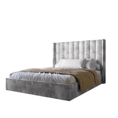 Двуспальная кровать LION Нино 160x200 см SILK 302 Мраморный (LION-045044)