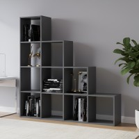 Стелаж Doros Степ 4х4 Графіт відкритий 136.2х28.8х140.7 (DRS-011769)