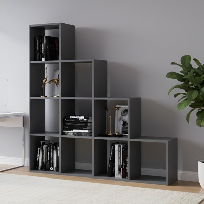 Стеллаж Doros Степ 4х4 Графит открытый 136.2х28.8х140.7 (DRS-011769)