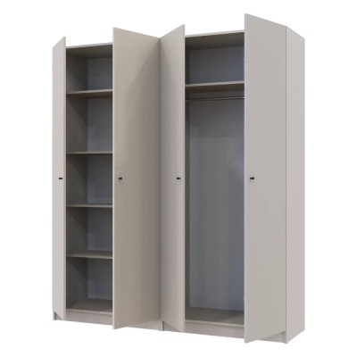 Комплект шаф для одягу з полицями Doros Промо (2 шт.) 180х48х204 см Кашемір Комплект шаф для одягу з полицями Doros Промо (2 шт.) 180х48х204 см Кашемір