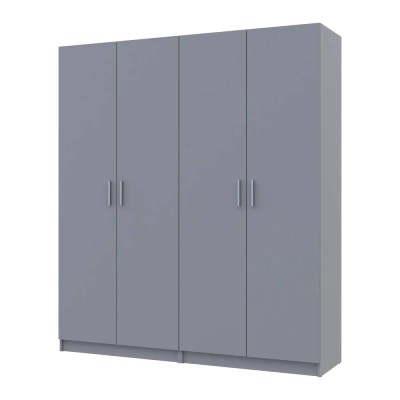 Комплект шаф для одягу з полицями Doros Промо (2 шт.) 180х48х204 см Сірий (DRS-011627) Комплект шаф для одягу з полицями Doros Промо (2 шт.) 180х48х204 см Сірий (DRS-011627)