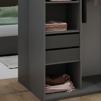 Блок ящиків для шафи-купе Doros G-Caiser Графіт 44,8х42х33,6 см