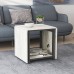 Стол журнальный трансформер Куб Комбо Ferrum-decor 540x532x500 Черный металл ДСП Бетон 16 мм (FRD-105155) - фото 1