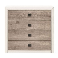 Комод в гостиную ВМК (БРВ) Коэн 2 KOM4S (телескопы) Сосна аризонская/Дуб корабельный (BRW-1503)