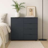Комод в гостиную Doros Рон 1 80х38х81 см Графит (DRS-011293)