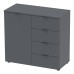 Комод в гостиную Doros Рон 1 80х38х81 см Графит (DRS-011293) - фото 3