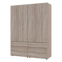 Комплект шаф для одягу Doros Гелар (2 шт.) 155х49,5х203,4 см Дуб сонома