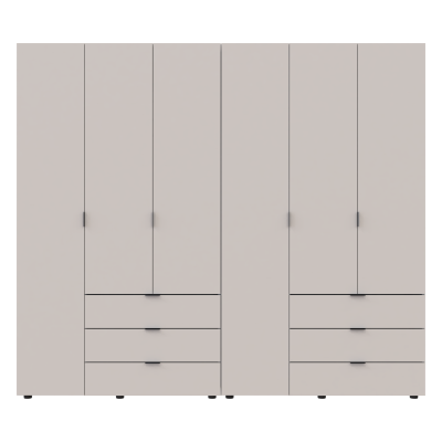 Комплект шкафов для одежды Doros Гелар  232,4х49,5х203,4 см Кашемир 