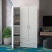 Шафа розпашна для одягу Doros Ектор 116х49,5х180 см Білий  - фото 2