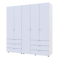 Комплект шаф для одягу Doros Гелар (2 шт.) 193,7х49,5х203,4 см Білий