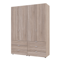 Комплект шаф для одягу Doros Гелар  155х49,5х203,4 см Дуб сонома 