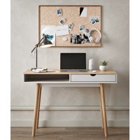 Письмовий стіл LION Сканді-1 Німфея Альба /Дуб Артизан  