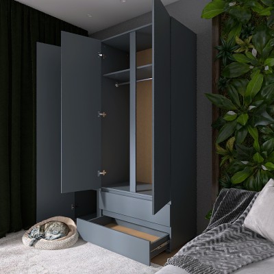 Шкаф трехдверный Эверест ШЛ-3 Лайт Графит Шкаф трехдверный Эверест ШЛ-3 Лайт Графит