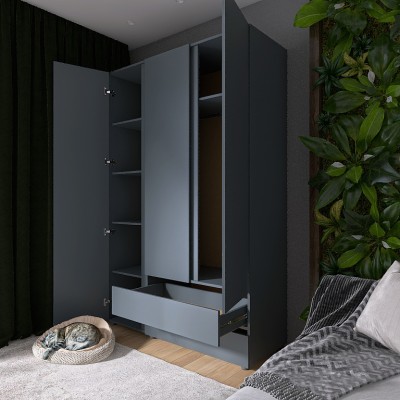 Шкаф трехдверный Эверест ШЛ-3 Лайт Графит Шкаф трехдверный Эверест ШЛ-3 Лайт Графит