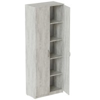 Шкаф Анжело Ferrum-decor на 5 полок 2 двери 1900x800x380 ДСП Бетон 16 мм (FRD-105054)