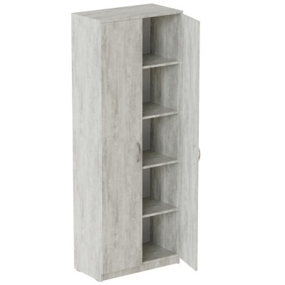 Шкаф Анжело Ferrum-decor на 5 полок 2 двери 1900x800x380 ДСП Бетон 16 мм (FRD-105054)