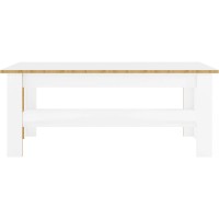 Стол журнальный Гербор Лайн LAW/110 Нимфея альба (белый)/Орех Верона (GRB-1271)