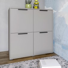Тумба чотиридверна LION Краш 82x43x86 см Кашемір 