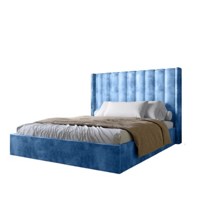 Двоспальне ліжко з підйомним механізмом LION Ніно 180x200 см SILK 503 Темно-синій Двоспальне ліжко з підйомним механізмом LION Ніно 180x200 см SILK 503 Темно-синій