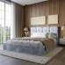 Двоспальне дерев'яне ліжко з м'яким узголів'ям LION Піксі Silk 302 (Мармуровий) 160х200 см - фото 1