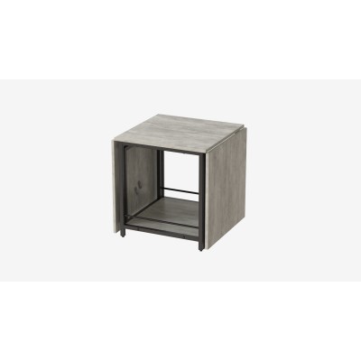 Стол журнальный трансформер Куб Комбо Ferrum-decor 540x532x500 Черный металл ДСП Бетон 16 мм (FRD-105155) Стол журнальный трансформер Куб Комбо Ferrum-decor 540x532x500 Черный металл ДСП Бетон 16 мм (FRD-105155)
