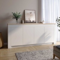 Великий комод LION Ларрі-1 Німфея альба/Дуб Сонома Трюфель