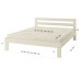 Полуторне дерев'яне ліжко Mebigrand Баварія Венге 120х200 см (MBG-14771) - фото 3