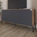 Тумба под телевизор с черными металлическими ножками LION Амарант 168x40x76,5 см Дуб Ливорно/Графітовий (LION-043006) - фото 1