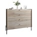 Комод с 4 ящиками LION Wood с черными ножками 100х90х45 см Дуб Сонома (LION-042980) - фото 2