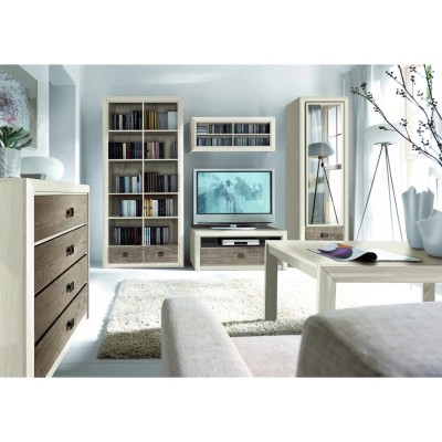 Комод у вітальню ВМК (БРВ) Коен 2 KOM4S (телескопи) Сосна арізонська/Дуб корабельний