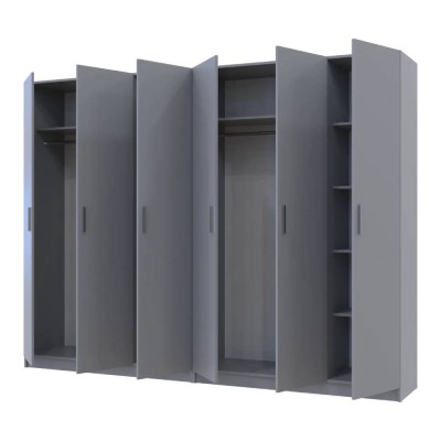 Комплект шкафов для одежды Doros Промо (2 шт.) 270х48х204 см Серый (DRS-011629)