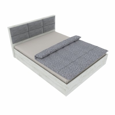 Кровать двуспальная Эверест КЛ-1600 Лайт (подъемный механизм) 160х200 см Дуб Крафт белый (EVR-071074)