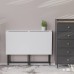 Стіл розкладний Моріс Ferrum-decor 750x1000x600 Чорний метал ДСП Біле 16 мм (FRD-104669) - фото 9