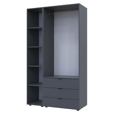 Комплект шкафов для одежды Doros Гелар 115,7х49,5х203,4 см Графит Комплект шкафов для одежды Doros Гелар 115,7х49,5х203,4 см Графит