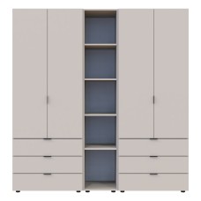Комплект шаф для одягу Doros Гелар (3 шт.) 193,2х49,5х203,4 см Кашемір